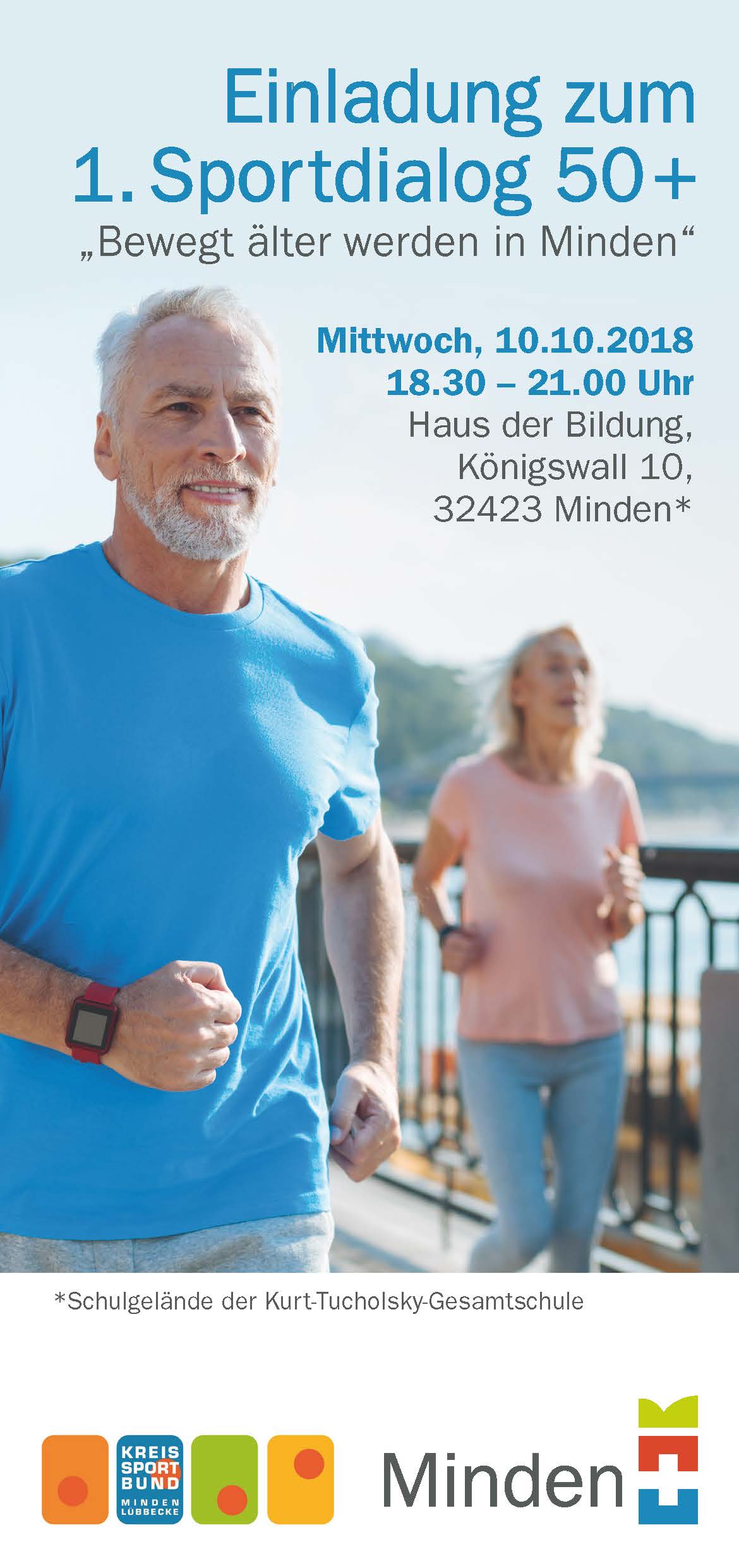 Flyer 2 Seiten DIN lang Sportdialog Titel 2 2